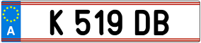 Trailer License Plate